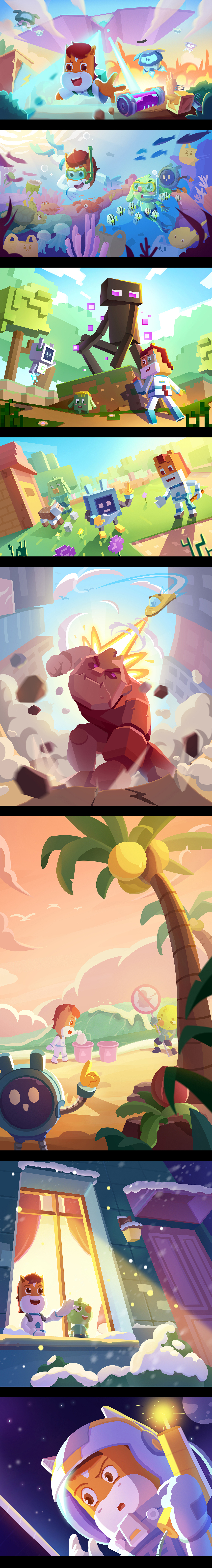 2022插画总结（图ZMzMxMTY0Njcy） - 商业插画 - 站酷设计师秃头胖虎bc原创素材 - 站酷ZCOOL