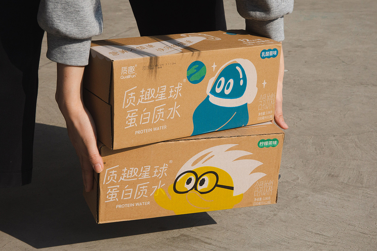 质趣QualiFun蛋白质水|包装与周边设计
