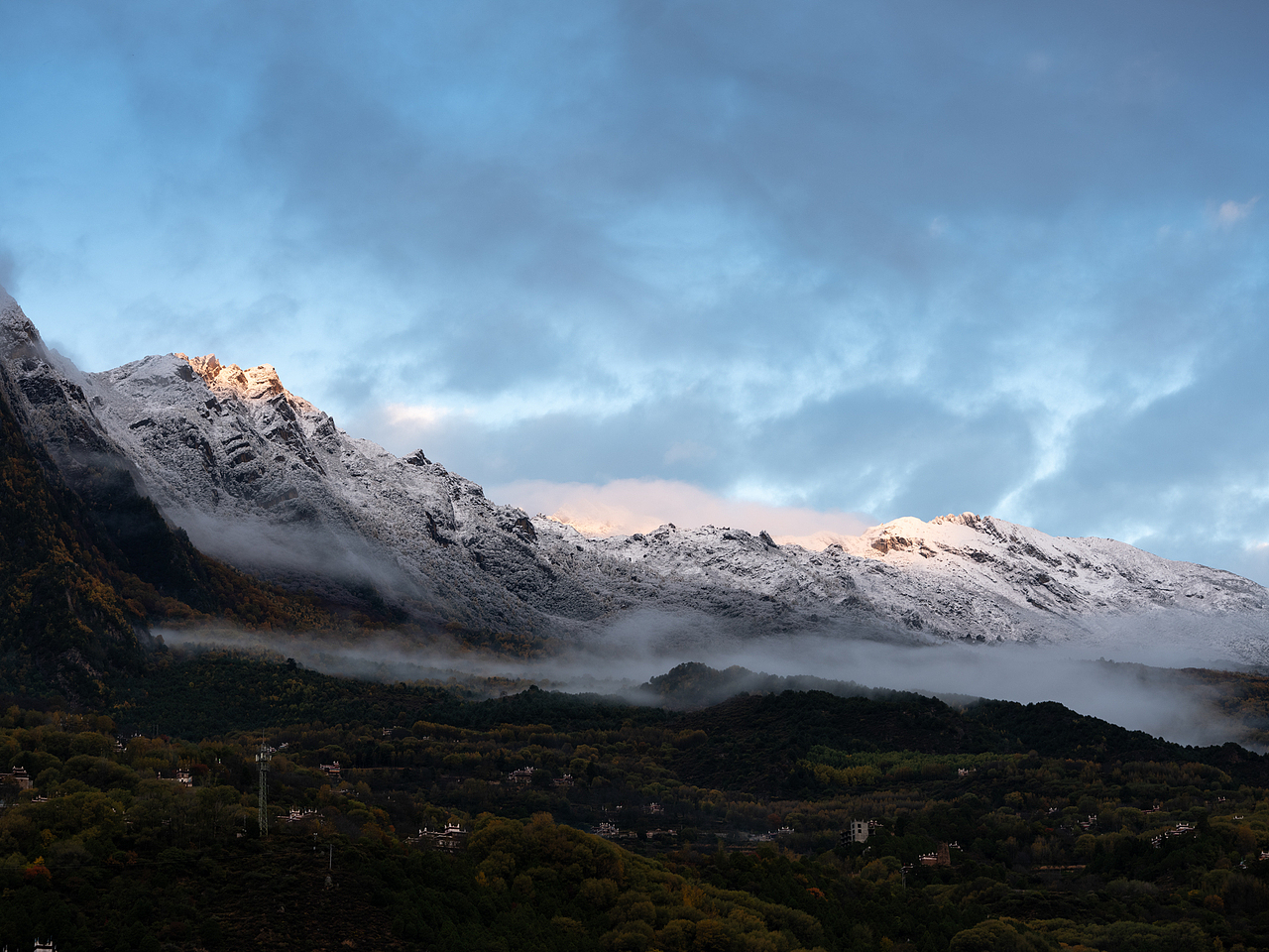 不如亲眼所见贡嘎雪山