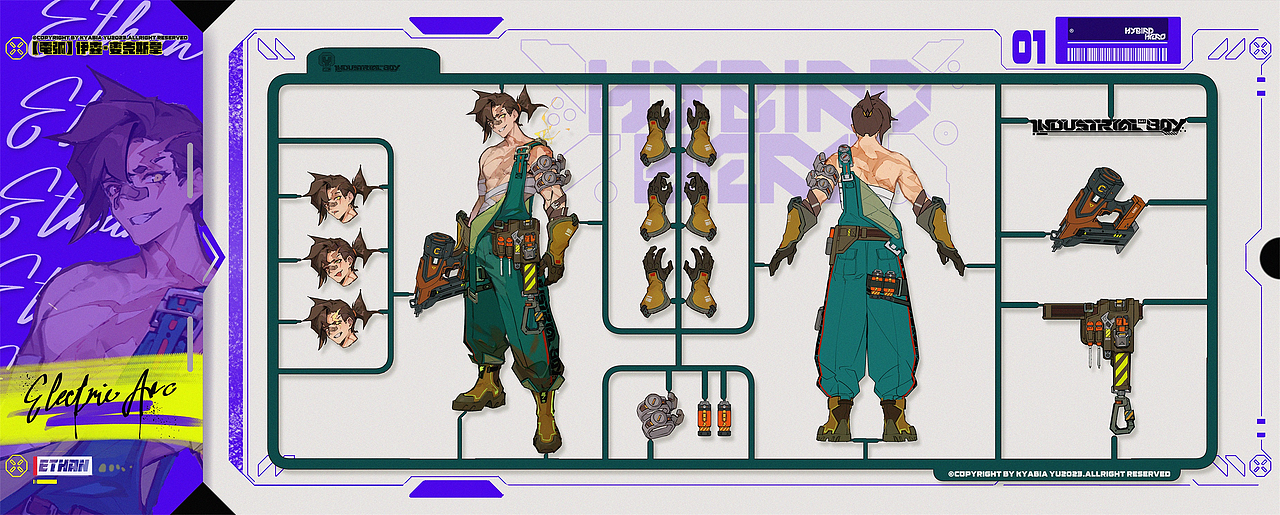 HybirdHero系列设定（图ZMzYwMDg1NzAw） - 概念设定 - 站酷设计师Kyabia_YU原创素材 - 站酷ZCOOL