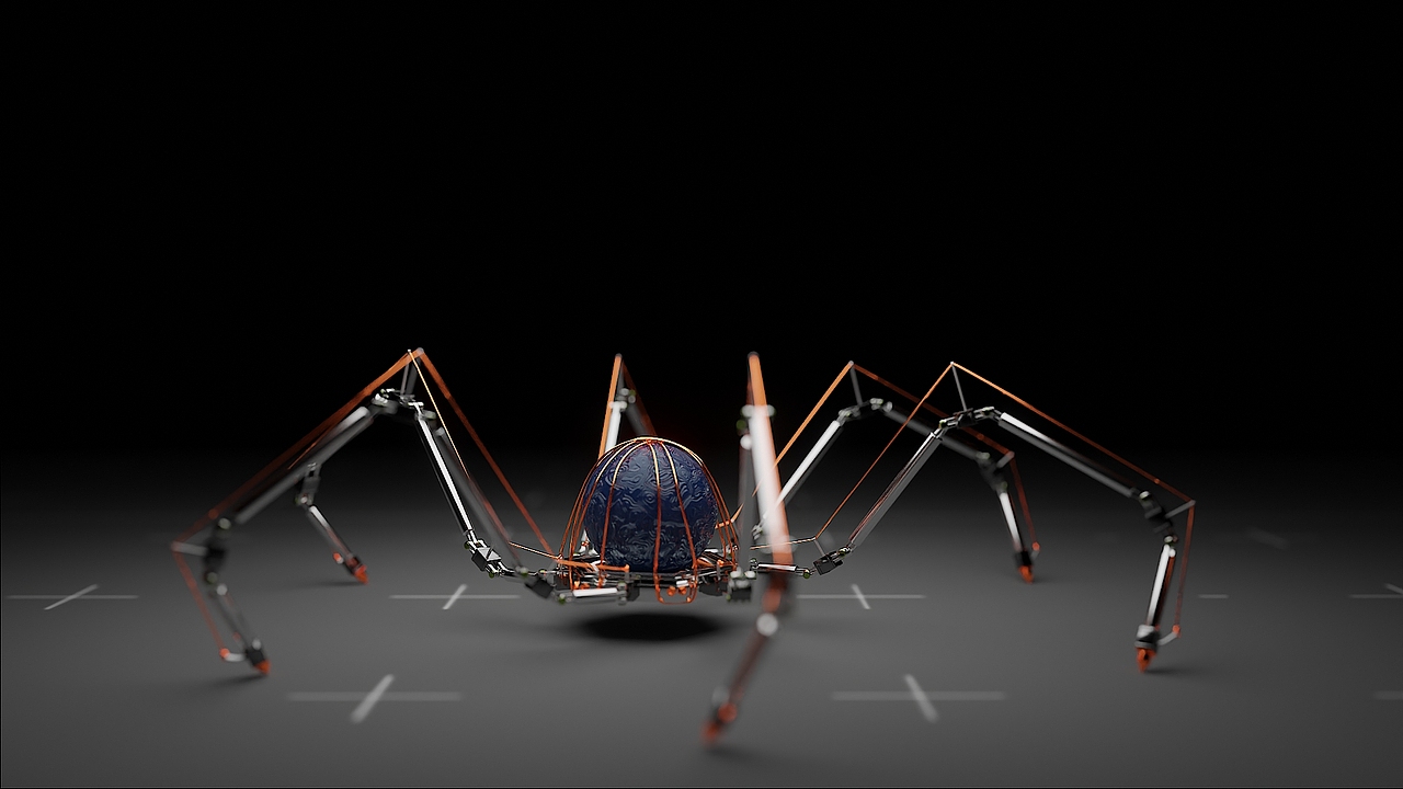 Blender机械蜘蛛动画（图ZMzIyMTg3Mzc2） - 机械/交通 - 站酷设计师德里爱人原创素材 - 站酷ZCOOL