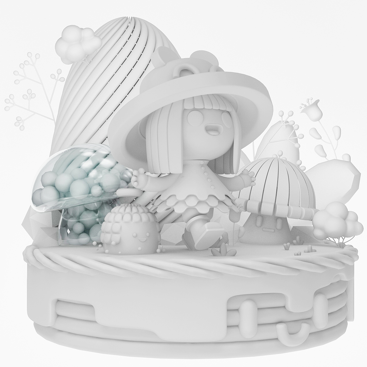 C4D练习（图ZMzMxNTE4NTgw） - 艺术插画 - 站酷设计师星期三脑门儿原创素材 - 站酷ZCOOL