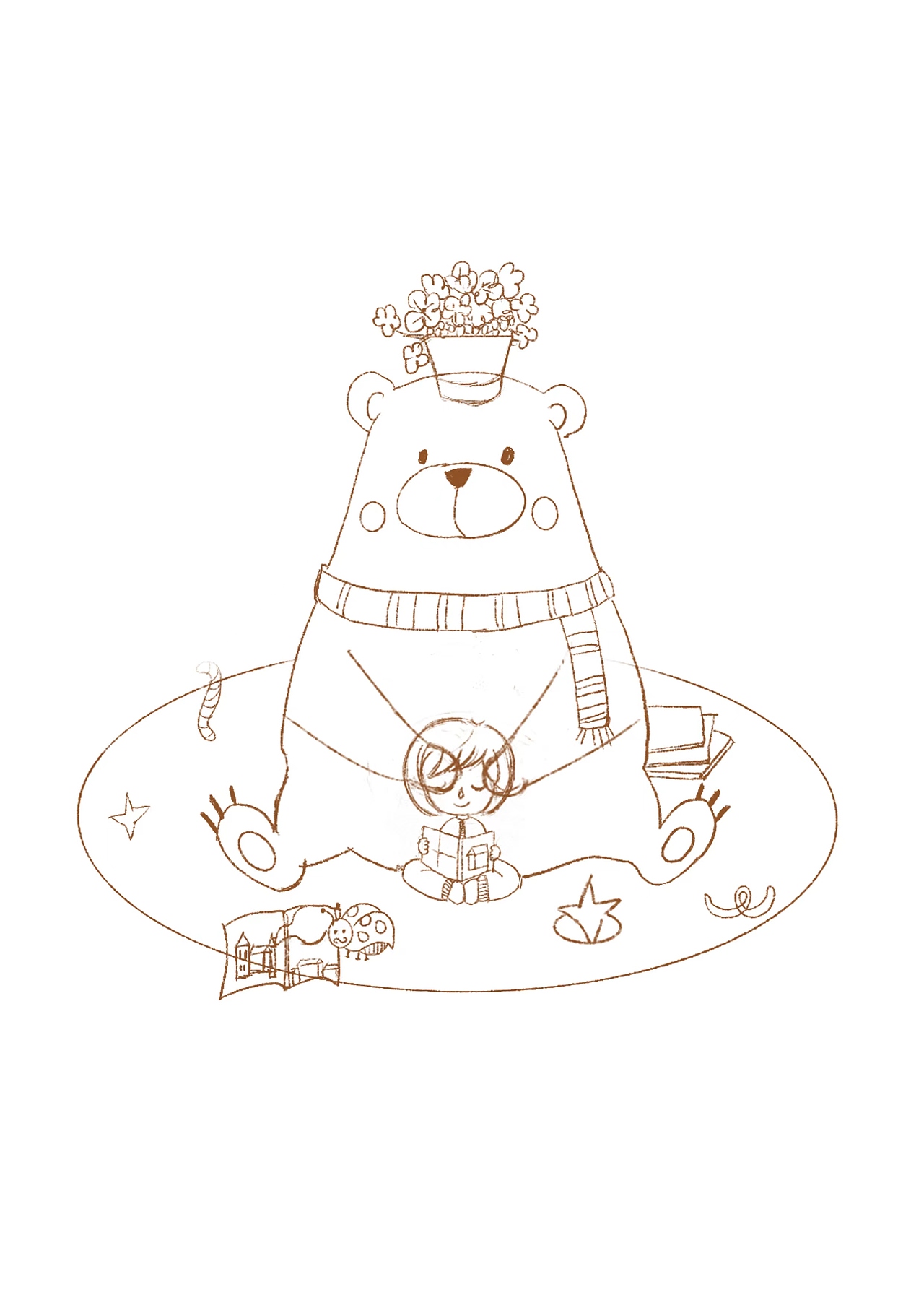 与你对话（图ZMjk4NTU0NTY4） - 儿童插画 - 站酷设计师锡安Zion原创素材 - 站酷ZCOOL