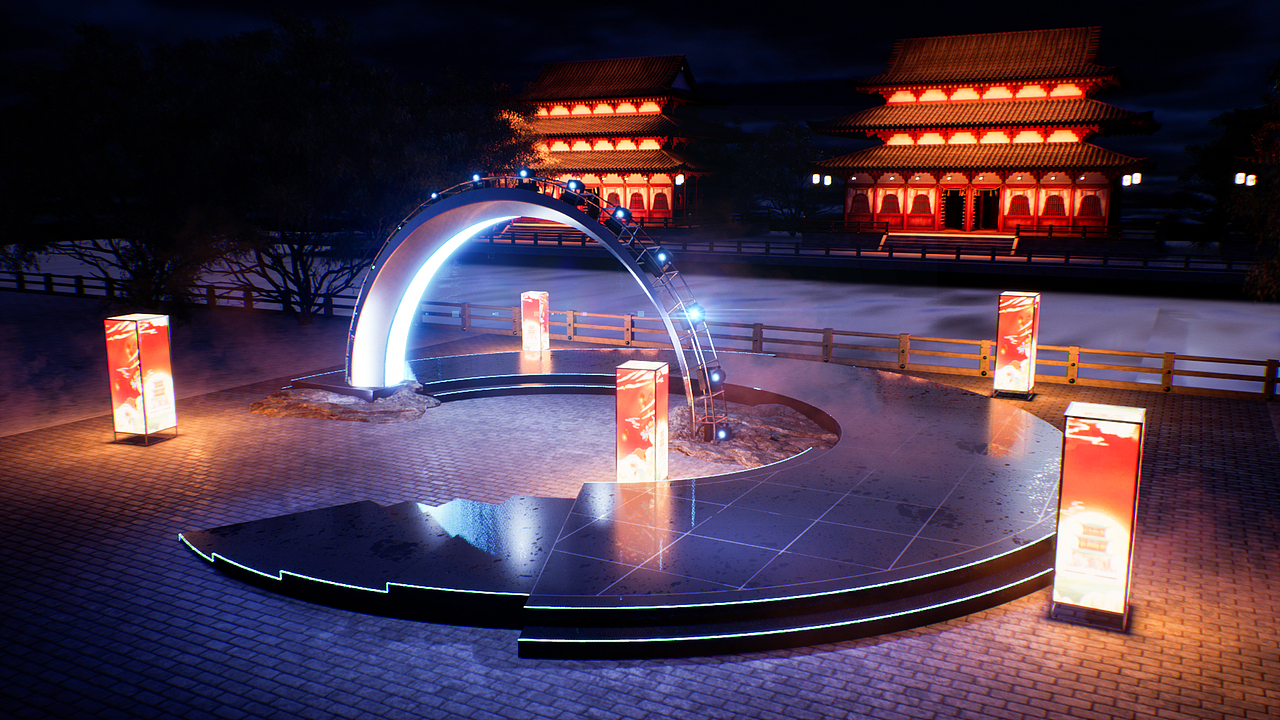 五一户外舞美《梦回古国,美哉乐哉》（图ZMzA3NDQ1NDky） - 场景 - 站酷设计师吃一个甜甜圈原创素材 - 站酷ZCOOL