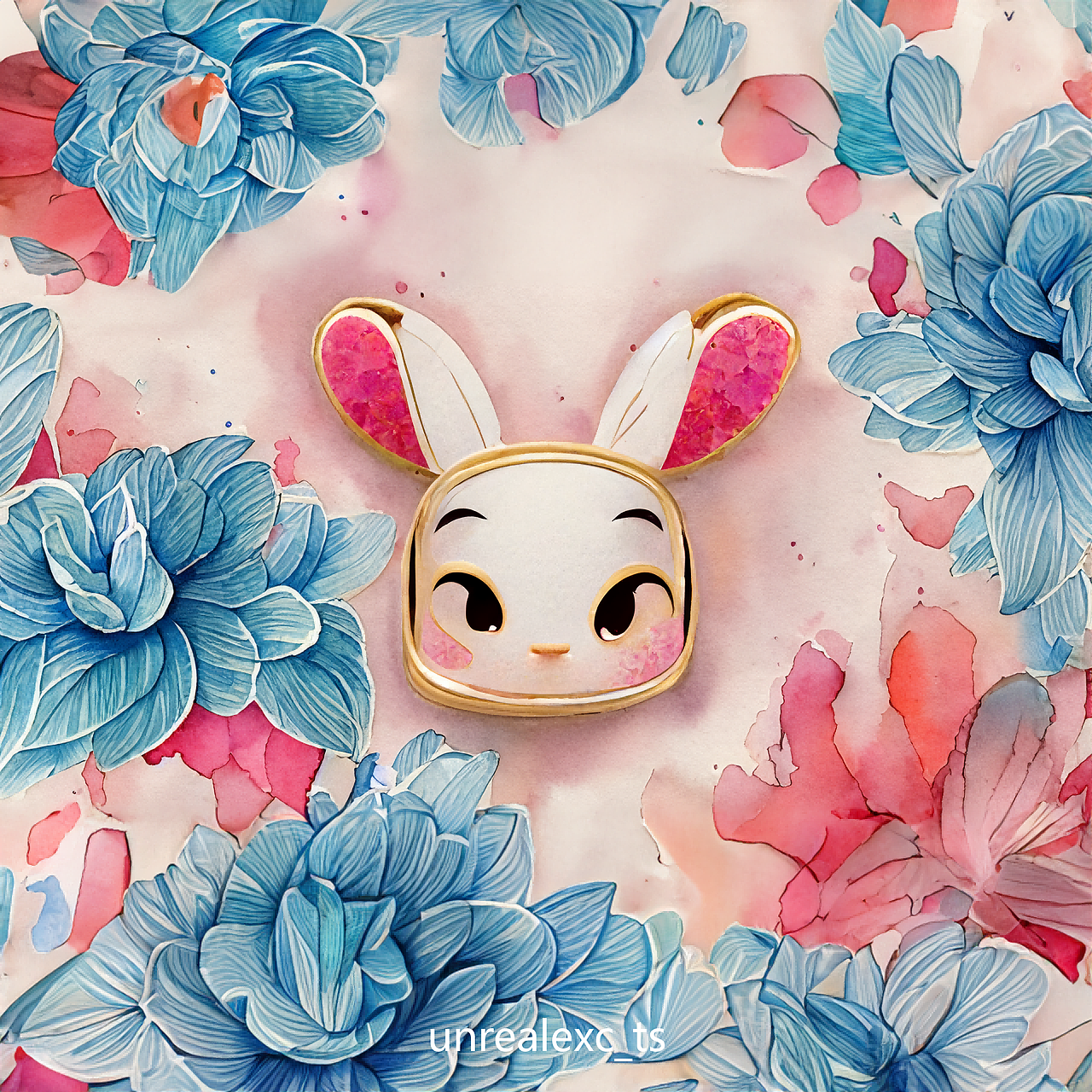 花間小兔，真心跳躍（圖ZMzQ2MTEzMzA0） - 新銳潮流插畫(huà) - 站酷設(shè)計(jì)師Tangsi_EXC原創(chuàng)素材 - 站酷ZCOOL