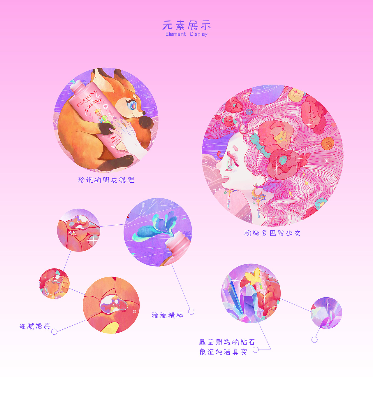 《The apple of my eye》——#邂逅粉嫩多巴胺少女（圖ZMzQ0MjgzOTg0） - 商業(yè)插畫 - 站酷設(shè)計師PixelYee原創(chuàng)素材 - 站酷ZCOOL