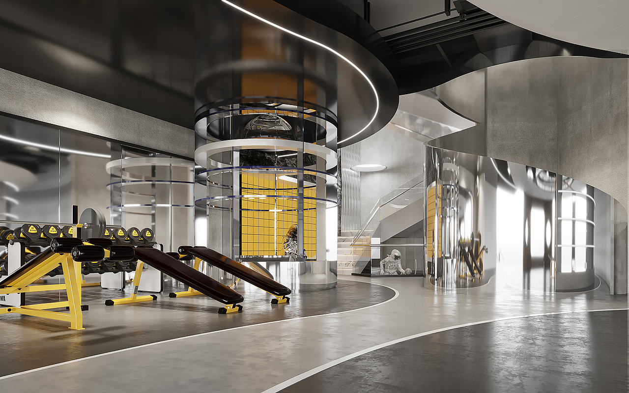 工装（图ZMzQ5ODQ2MzMy） - 商业空间设计 - 站酷设计师小猫种鱼3D效果图原创素材 - 站酷ZCOOL