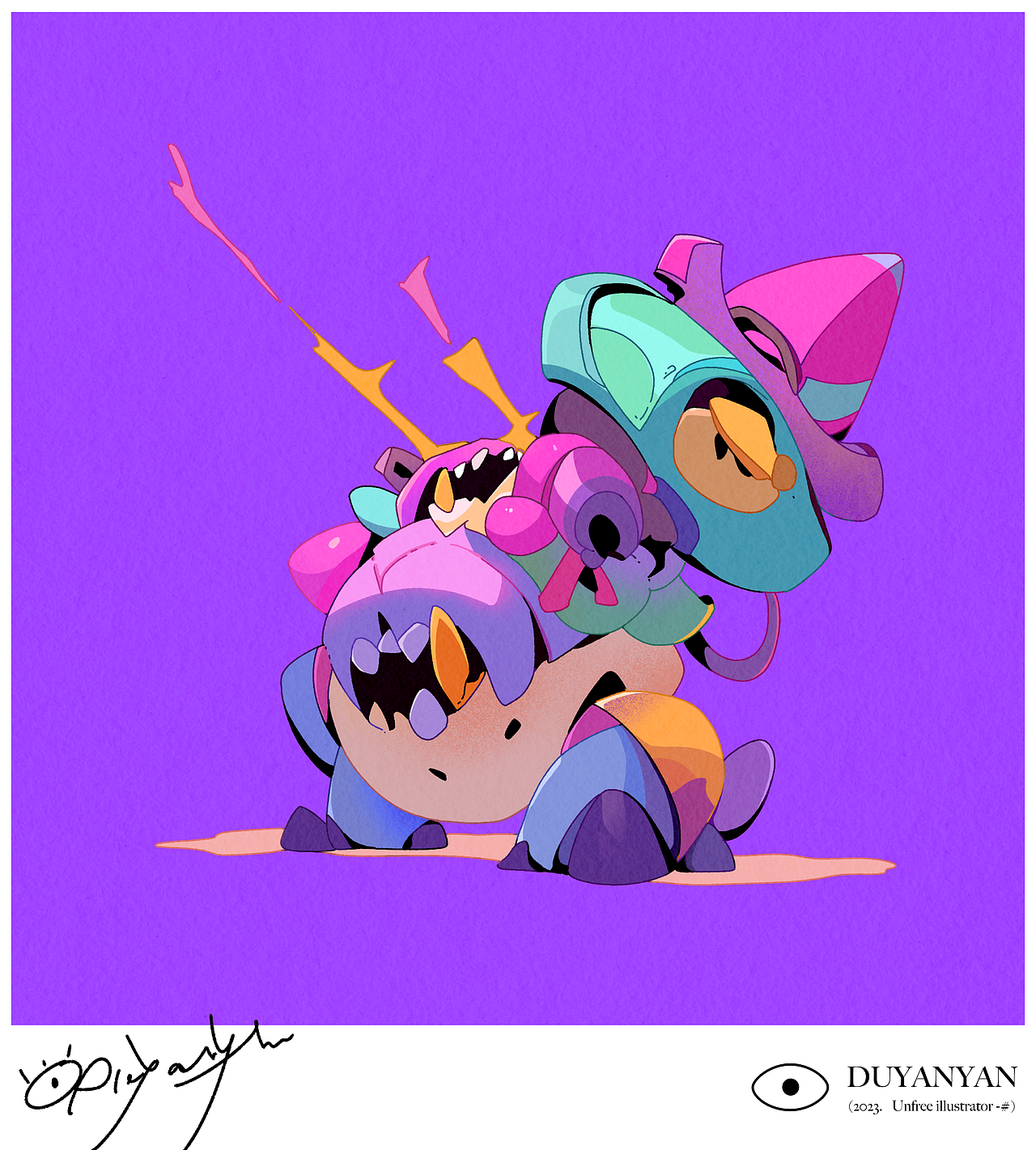 独眼眼原创插画 - 光怪陆离#3（图ZMzQ3NjI2MjI0） - 艺术插画 - 站酷设计师独眼眼原创素材 - 站酷ZCOOL