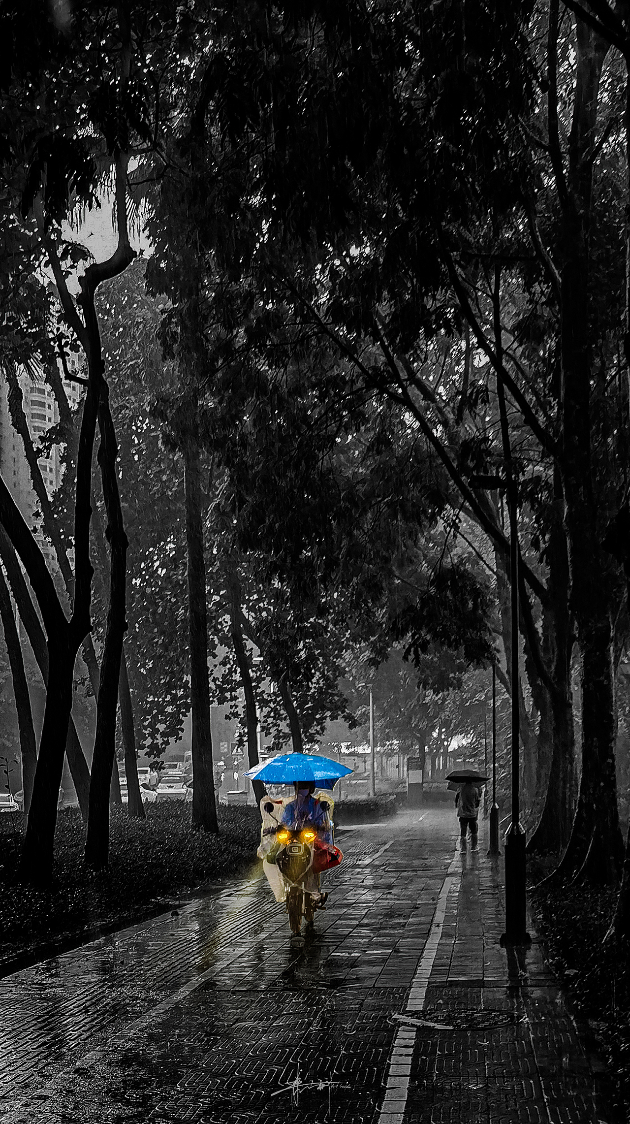 雨中狂奔的保胃士