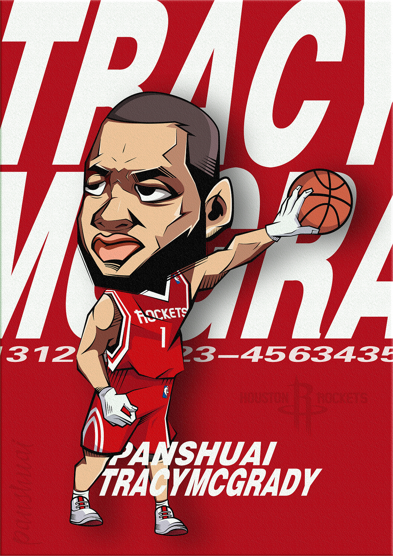 nba球星插画海报设计