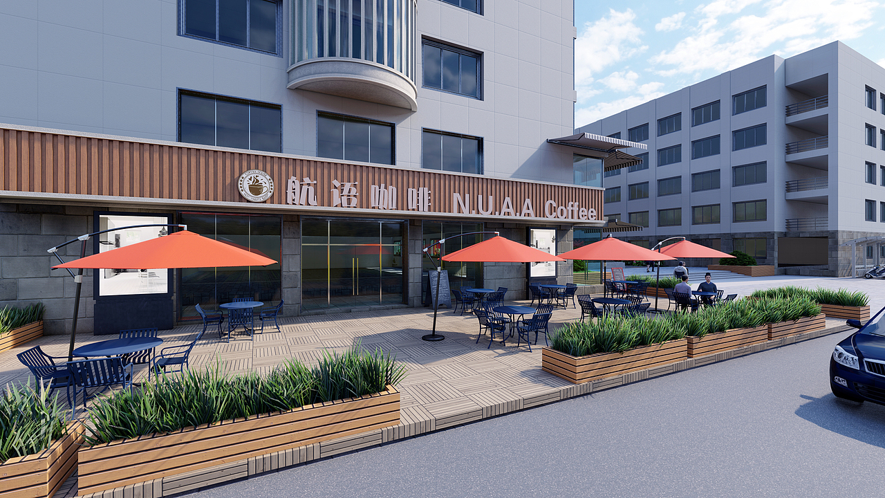 南航航空学院 园林景观（图ZMzU2ODk3NTMy） - 商业空间设计 - 站酷设计师博德之门原创素材 - 站酷ZCOOL