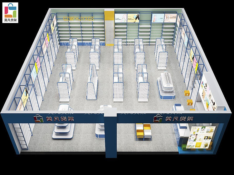 贵州小精品店货架怎么装修-莫凡货架实力厂家可定做