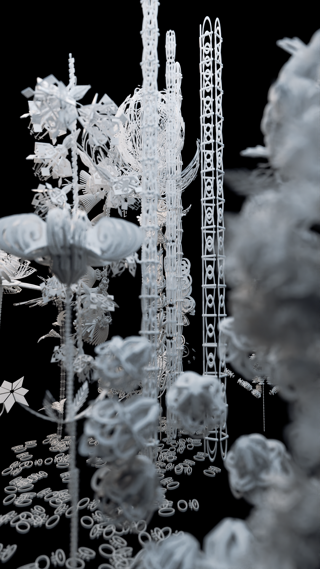 虚拟生境数字花园3.0-彝族刺绣纹样非遗再生（图ZMzQwMzEzMjA4） - 人物/生物 - 站酷设计师汀一白YANA原创素材 - 站酷ZCOOL