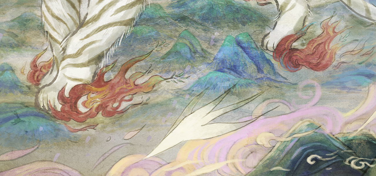 神兽 白虎（图ZMzA2ODczMjk2） - 创作习作 - 站酷设计师啊暝aming原创素材 - 站酷ZCOOL