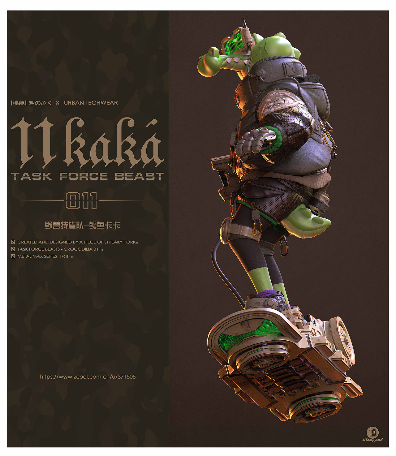 野兽特遣队011-鳄鱼卡卡（图ZMzUxNjEyMzQ4） - 人物/生物 - 站酷设计师入水白肉原创素材 - 站酷ZCOOL