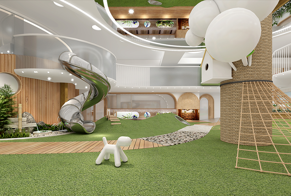 哈比树托育中心（图ZMzQzNjM2OTMy） - 建筑设计 - 站酷设计师幼儿园建筑设计原创素材 - 站酷ZCOOL