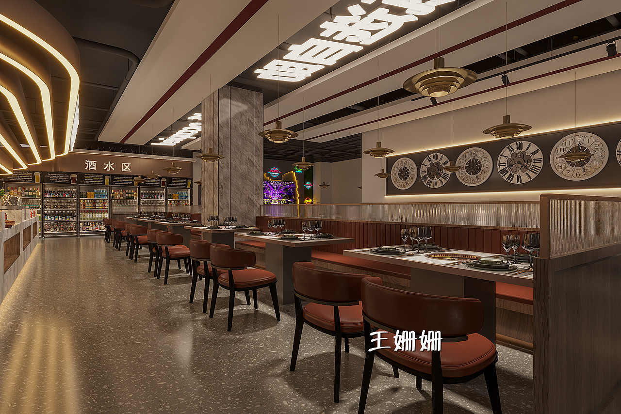 喜小谷海鲜自助餐厅--餐饮空间