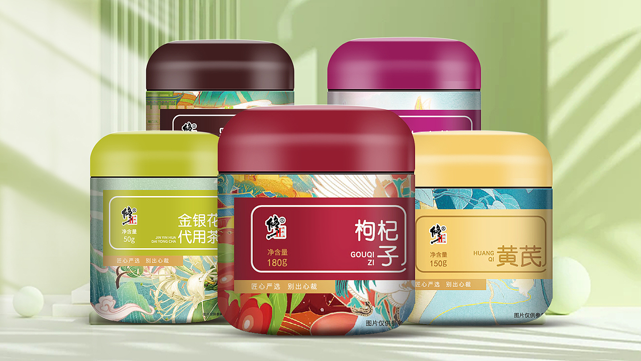 修正代用茶灌装系列包装（图ZMzQ5NjEyOTgw） - 包装 - 站酷设计师山海kq原创素材 - 站酷ZCOOL