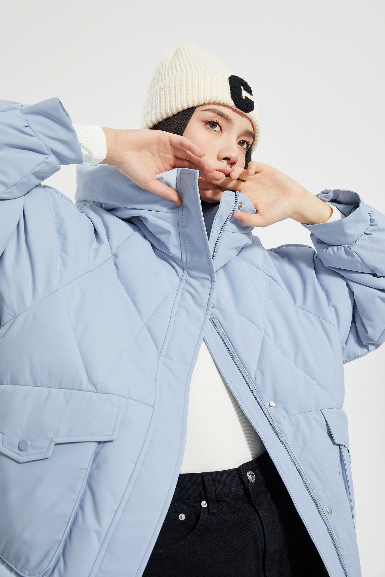 羽绒服look（图ZMzE4NjYxNTUy） - 人像摄影 - 站酷设计师Z93948796原创素材 - 站酷ZCOOL