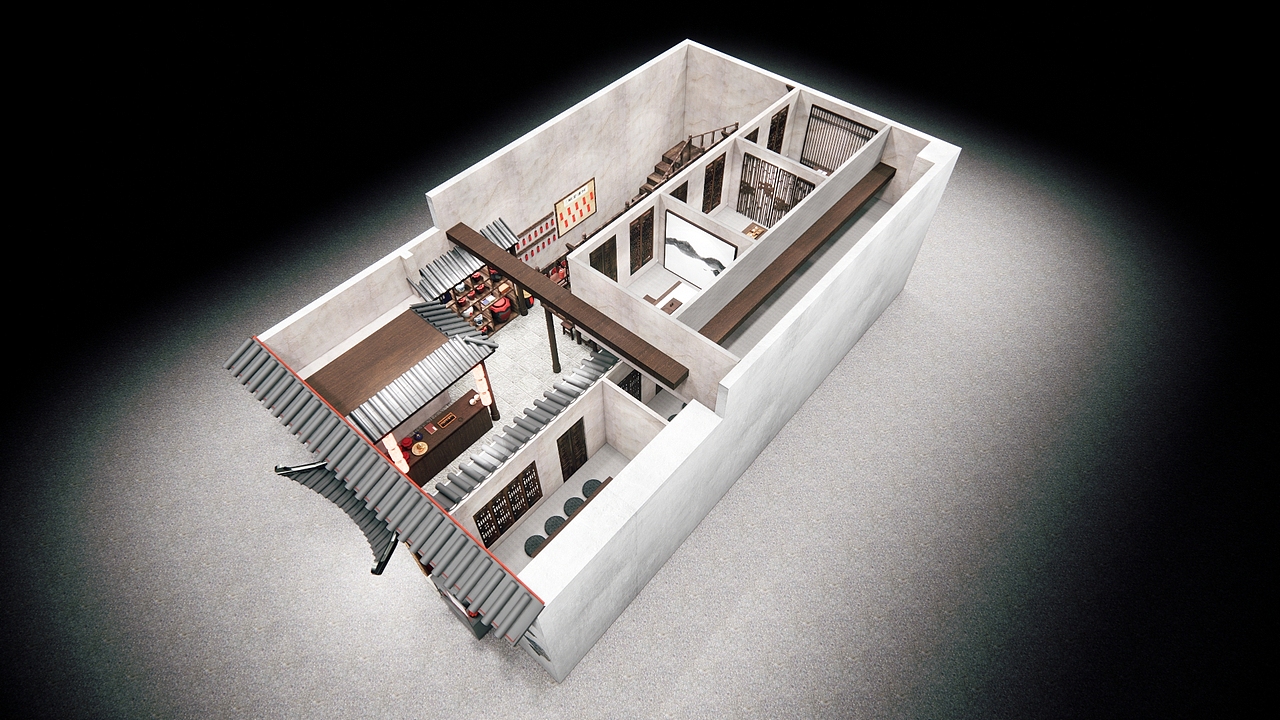 剧本杀客栈造景（图ZMzE5MTQ3NDI4） - 建筑/空间 - 站酷设计师张咸菜原创素材 - 站酷ZCOOL