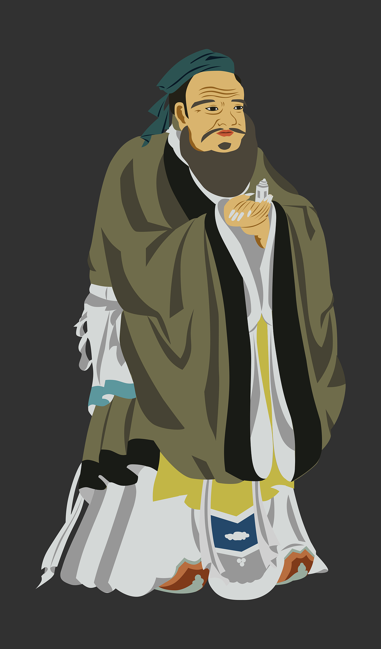 插画——游龟山(胡凤莲)凡星闪烁孔子形象无七爱好凡星闪烁凡星闪烁03