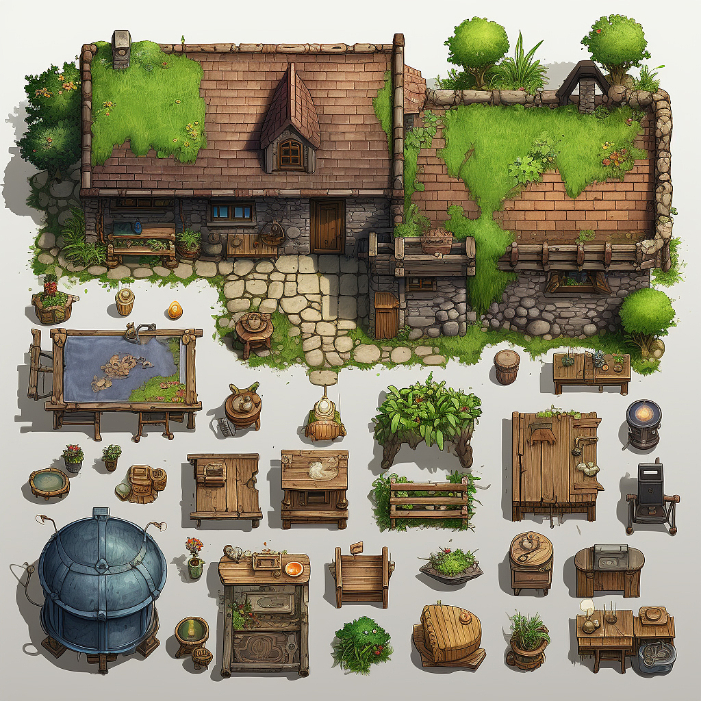 游戏场景-我的小院