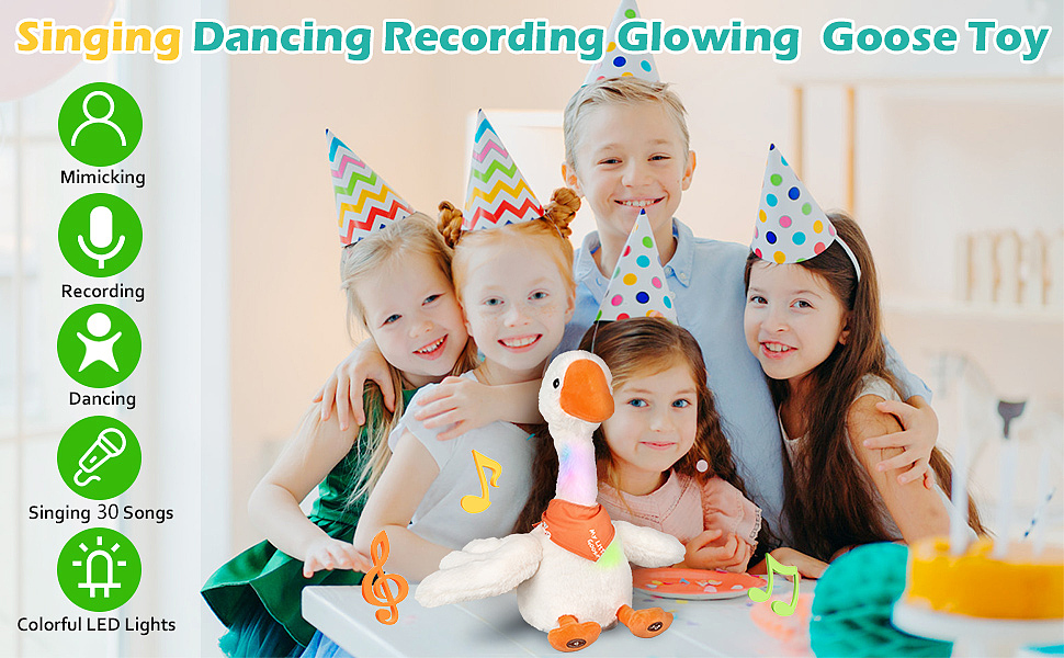 亚马逊大白鹅音乐发光玩具精修设计摄影