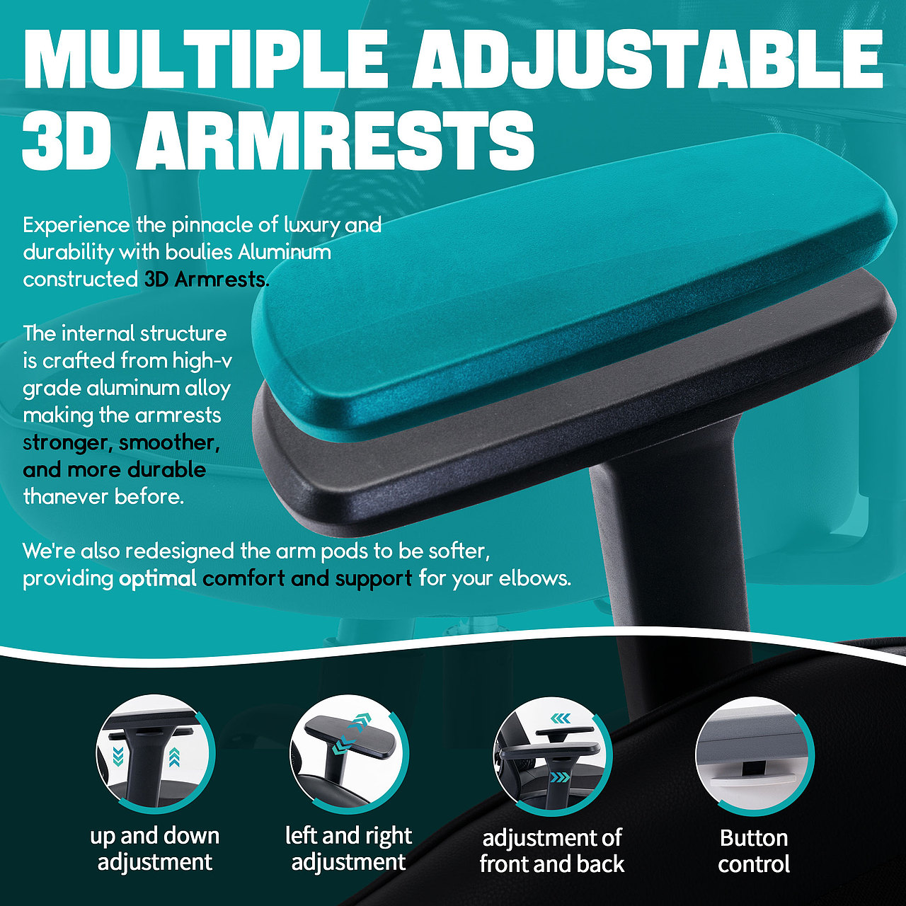 亚马逊人体工程学办公椅主图A+设计