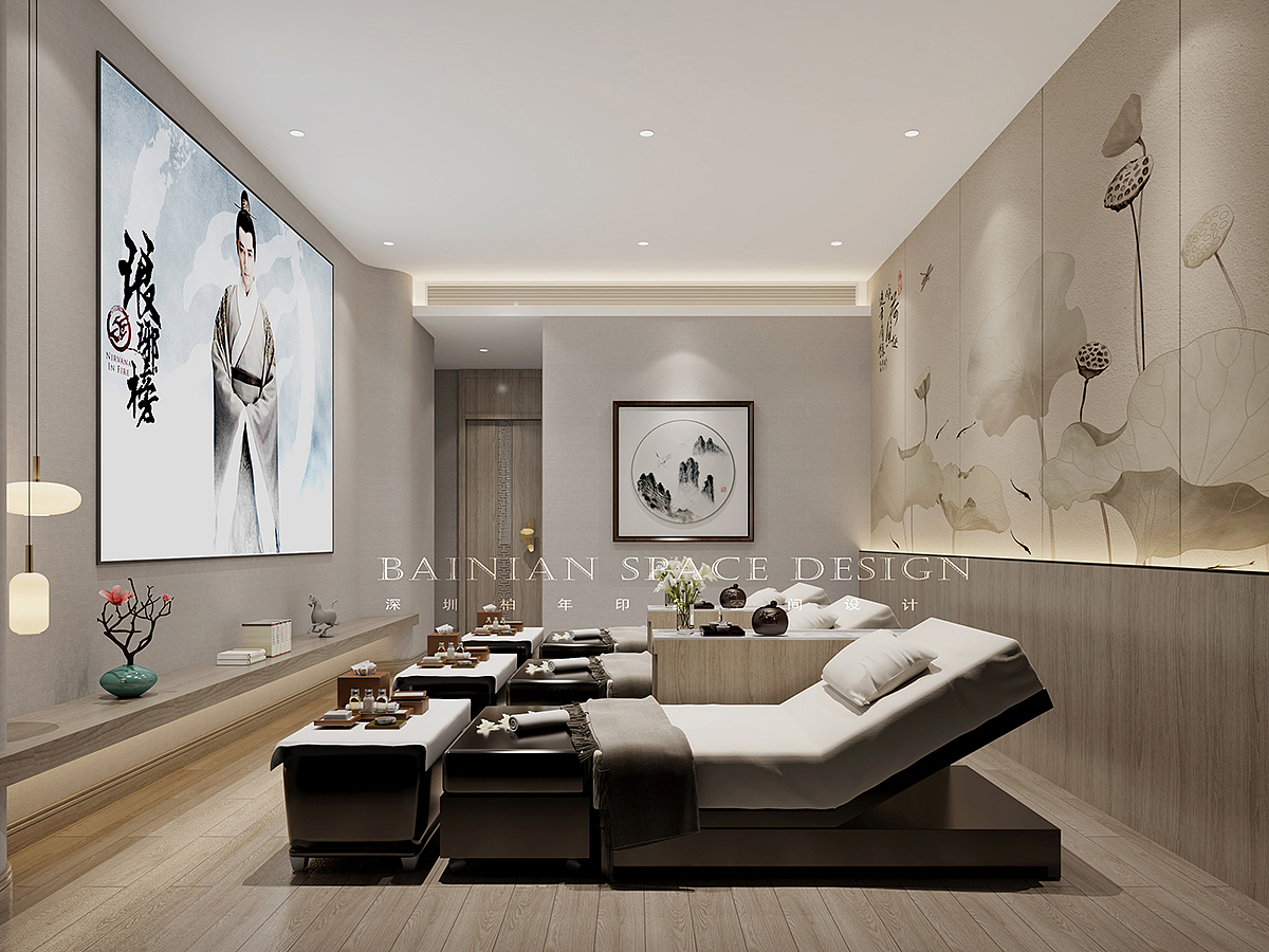 足浴会所设计_足疗中心设计—会所装修设计公司（图ZMjk3MTY5NDA4） - 商业空间设计 - 站酷设计师柏年医美装修设计原创素材 - 站酷ZCOOL