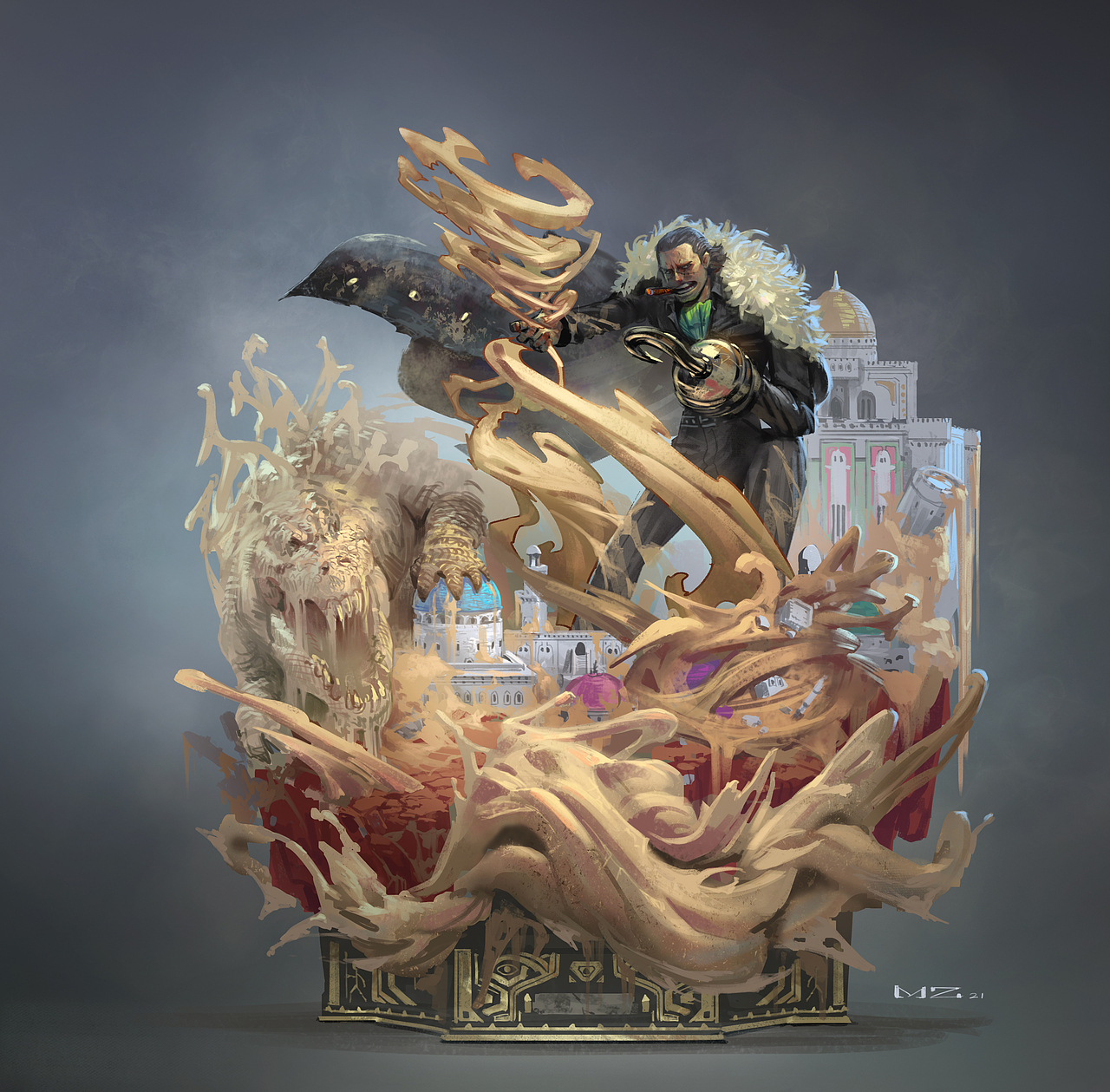 海贼王-老沙（图ZMzA5MjM3OTgw） - 创作习作 - 站酷设计师KEKSE0719原创素材 - 站酷ZCOOL