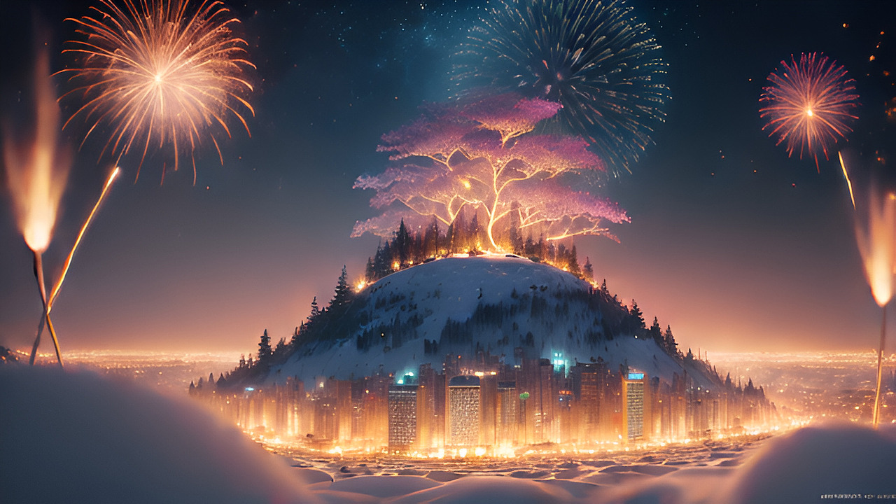 AI一键绘画 《山水风景人物插画》 AI人工智能