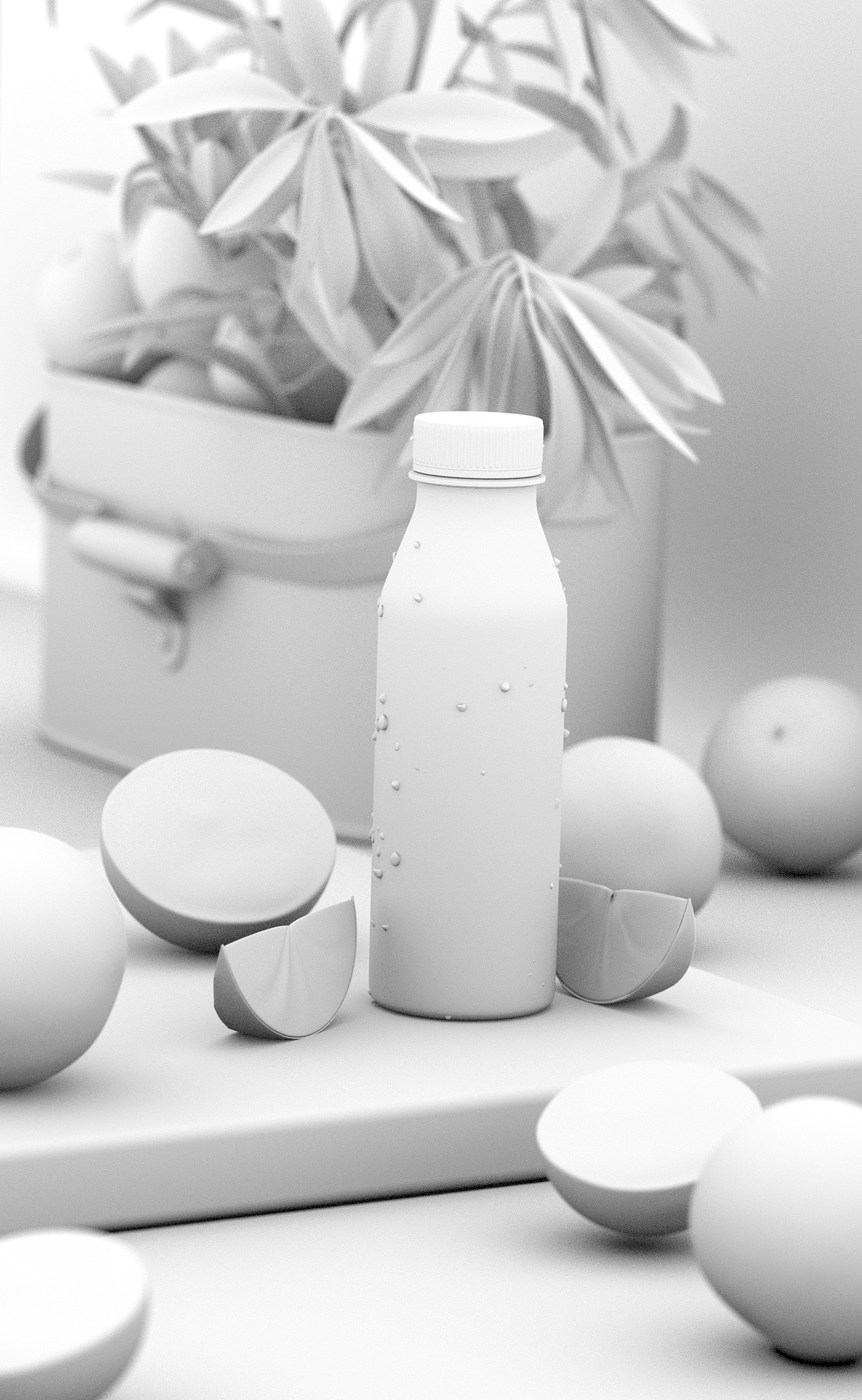 四月份美妆产品渲染