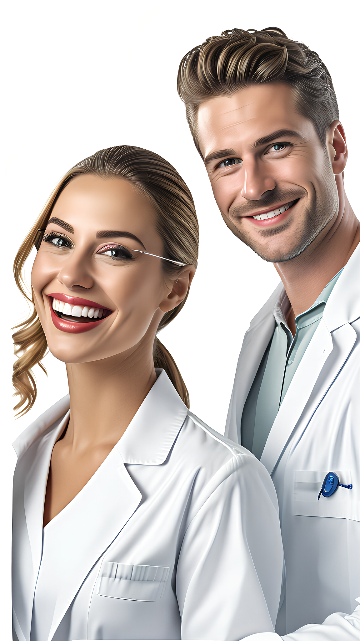 牙医 欧美 种植牙 矫正 微笑 口腔 牙齿 医美 插画 AI