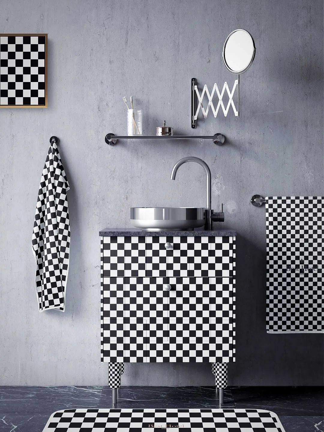 高端酒店毛巾psd样机第005期