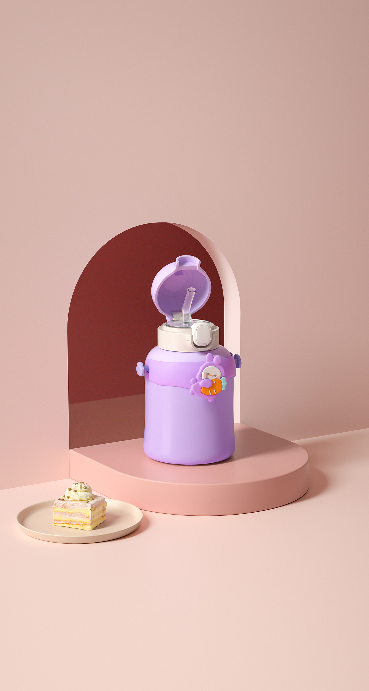 儿童保温杯建模渲染详情页（图ZMzQyMzc0Nzg4） - 产品 - 站酷设计师云上的云原创素材 - 站酷ZCOOL