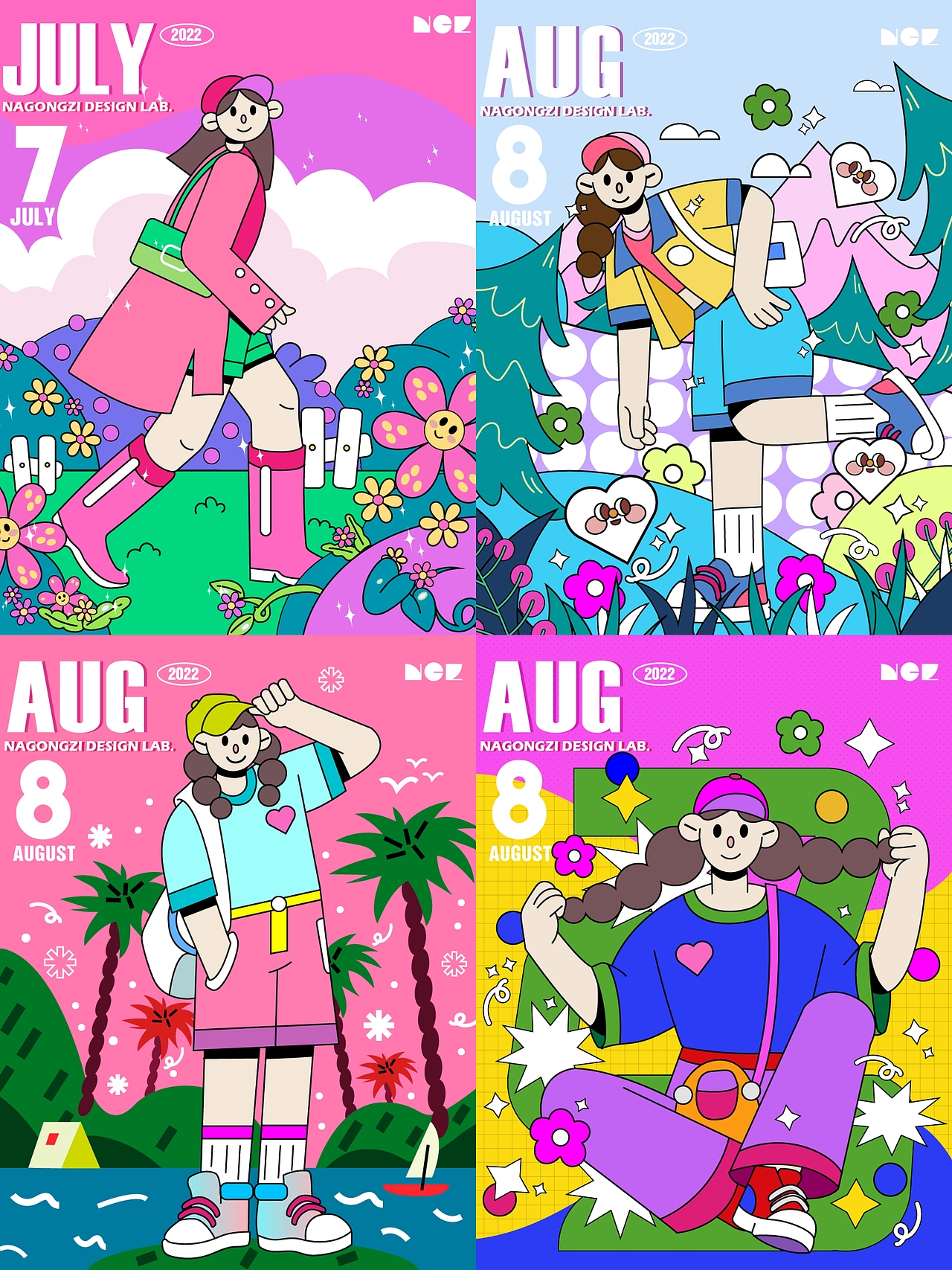 「插画合集」22年矢量插画练习