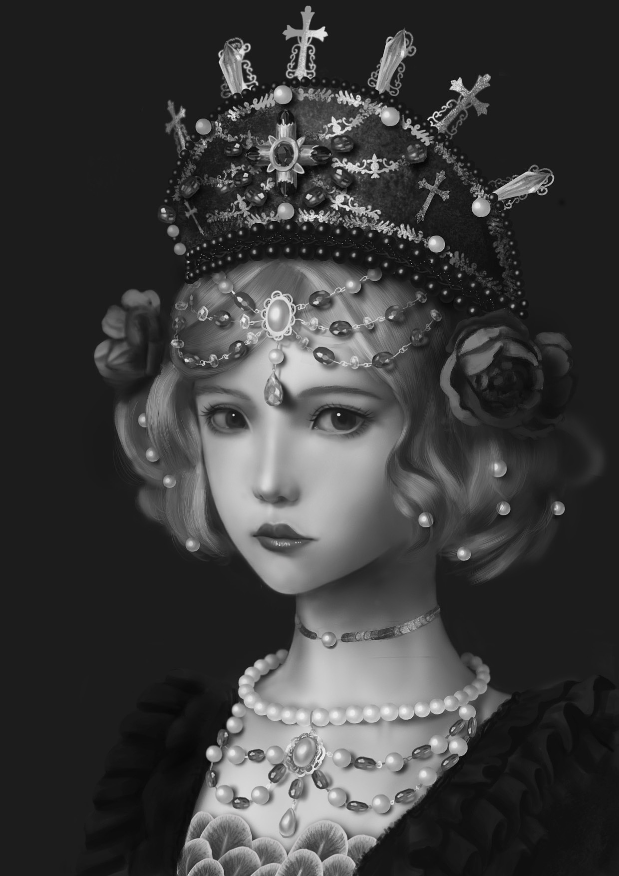 练习厚涂肖像（图ZMzI1NzA3MTM2） - 创作习作 - 站酷设计师单宝原创素材 - 站酷ZCOOL