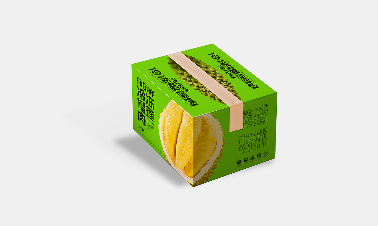 榴莲果肉外包装系列设计