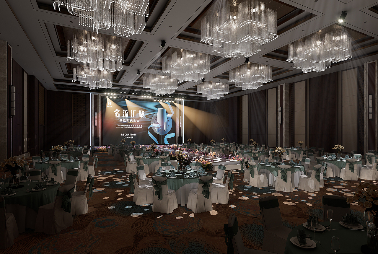 酒店宴會(huì)廳燈光渲染（圖ZMzMzNzg5MDQw） - 建筑/空間 - 站酷設(shè)計(jì)師Marco_胡原創(chuàng)素材 - 站酷ZCOOL