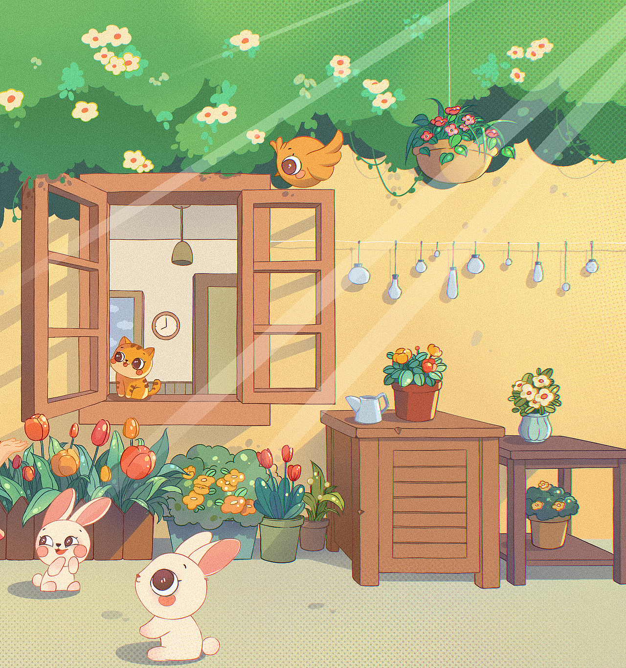 「茶派」我的美好生活 诗意花园·慢尝烟火（图ZMzQxODAyOTg4） - 商业插画 - 站酷设计师箜哓白原创素材 - 站酷ZCOOL