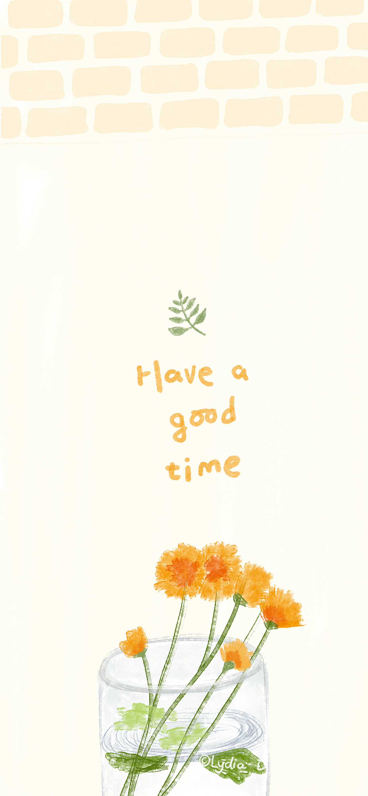 手绘简约壁纸-把眼睛叫醒-食物插画