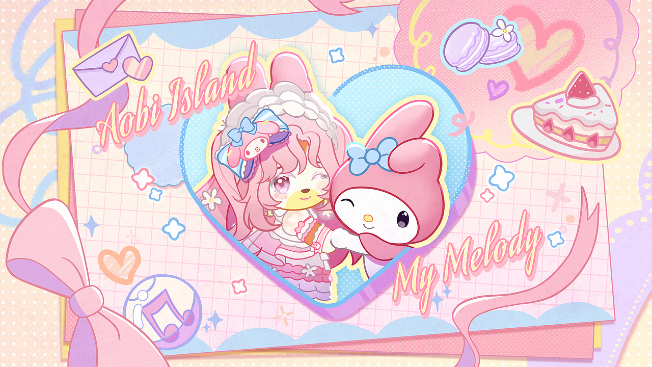 【奥比岛手游】酷洛米&美乐蒂联动MV《音符派对》