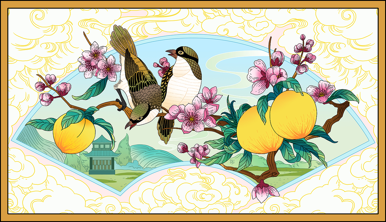 國風插畫（圖ZMzEwODI5ODE2） - 商業(yè)插畫 - 站酷設(shè)計師維樂探長原創(chuàng)素材 - 站酷ZCOOL