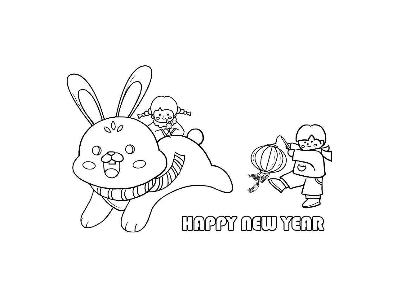 2023兔年新年插画（图ZMzI3MDQwMTQw） - 商业插画 - 站酷设计师Shi_qi_原创素材 - 站酷ZCOOL