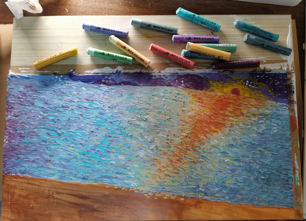 画这张的时候,整个耳朵听到的都是哒哒哒的声音