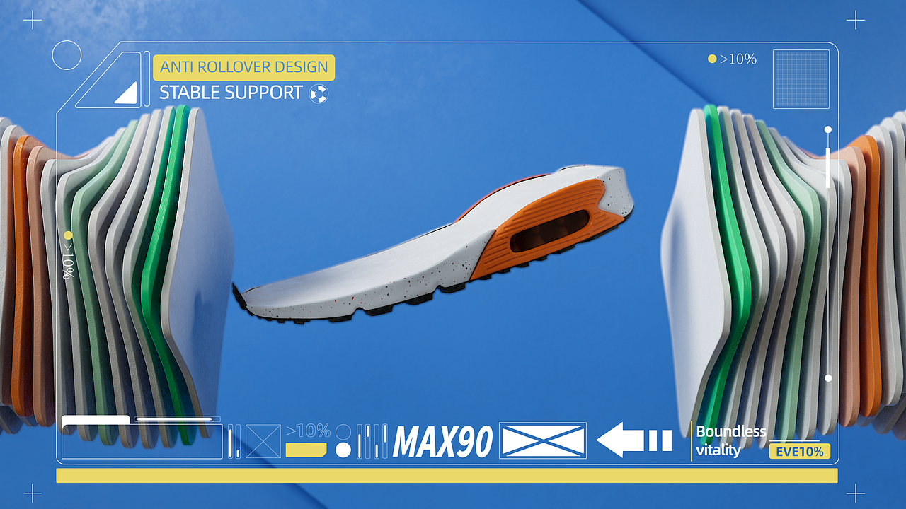 NIKE Air Max90 三维动画（图ZMzY5MzI4MDQ0） - 产品 - 站酷设计师Ice_Away原创素材 - 站酷ZCOOL