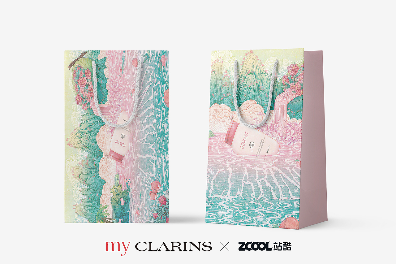 「好食肌長綻放」myCLARINS / 清爽綻放（圖ZMzQ1MjU5MzQw） - 海報 - 站酷設(shè)計師森霖Art原創(chuàng)素材 - 站酷ZCOOL