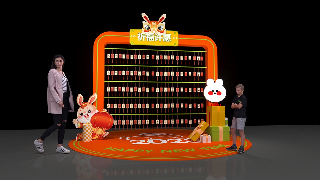 2022中山星河新年美陈（图ZMzI4NTI4NTA0） - 舞台美术 - 站酷设计师庸人自扰Q原创素材 - 站酷ZCOOL