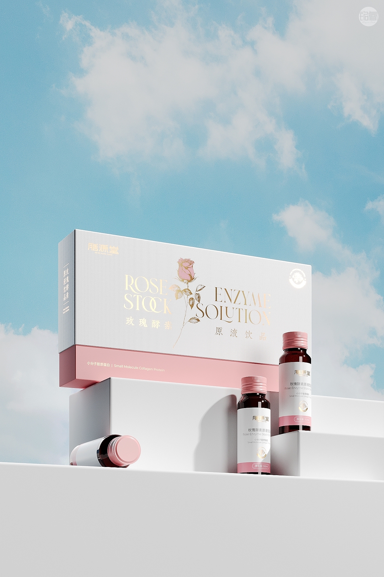 健康食品保健品包装设计玫瑰酵素饮品©刘益铭原创作品（图ZMzUxNTkwNTA4） - 包装 - 站酷设计师刘益铭原创素材 - 站酷ZCOOL