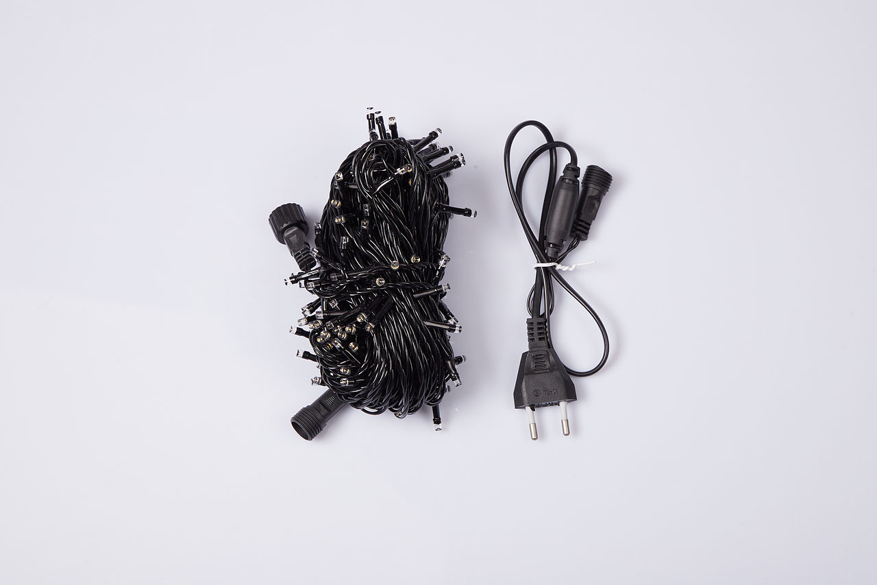 七彩暖白灯串产品拍摄